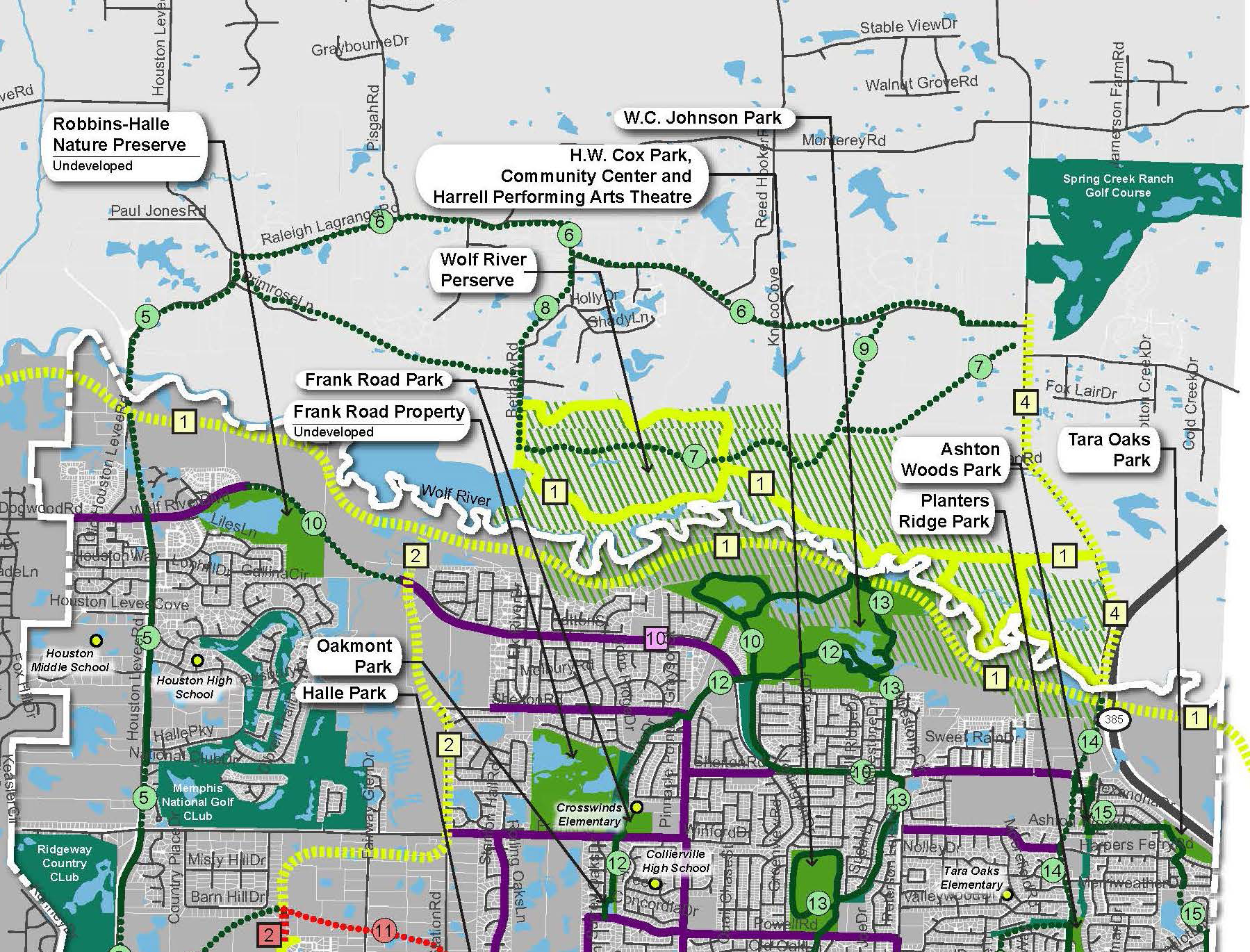Wolf River wildlife corridor