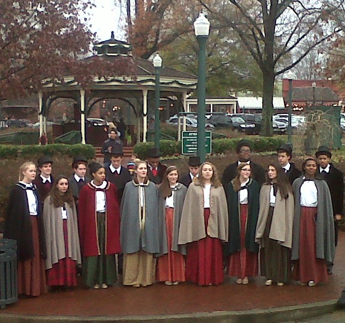 strolling carolers